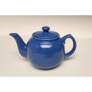 TeaPot Kettle Ceramic Pottery Cobalt Blue Coffee- Tea